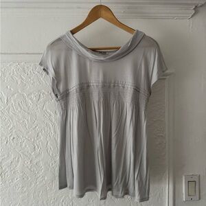 Miu Miu Gray Babydoll Top